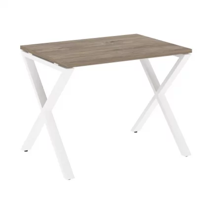 Стол рабочий LOFT VR.L-SRX-1.7 Металл белый Тиквуд темный_0