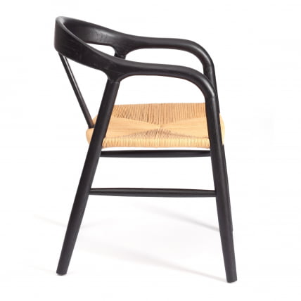 Стул ВАЛИ дерево вяз, черный, 50х46х77 см / VALI_1