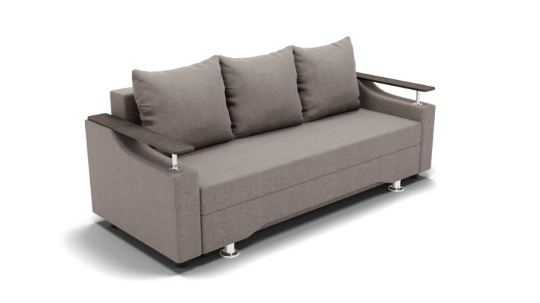 Диван Манго (ЗР) Цвет фасада: Серо коричневый; Тип: Прямой; Материал фасада: Металл/Велюр_0