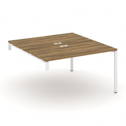 Двойной стол-надставка на опорную тумбу CONCEPT CN.DSN-003 Сандал Янтарный Белый_0