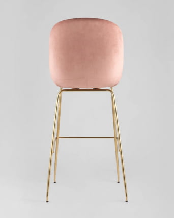 Стул барный Beetle со спинкой пудровый 2 шт_3