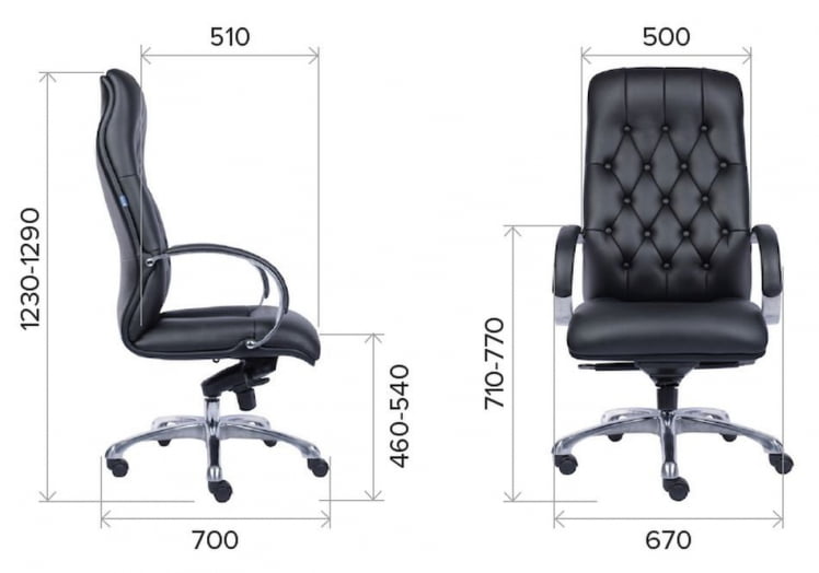 Кресло для руководителя Еверпроф Монако Экокожа Черный / Everprof Monaco_3