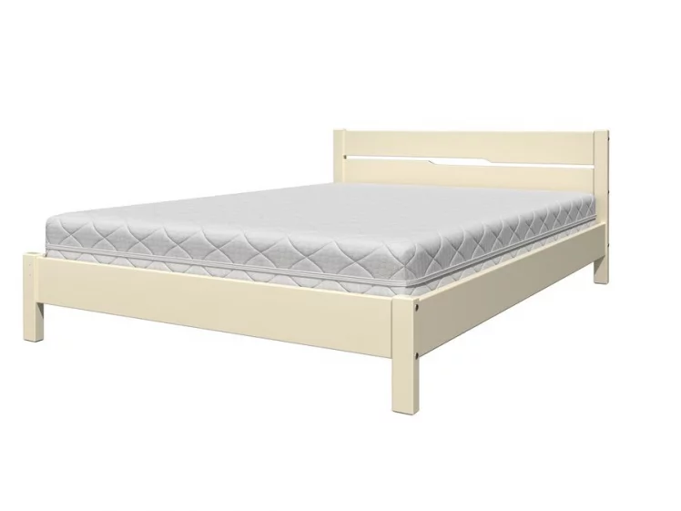 Кровать из массива Вероника 5 200х90 Слоновая кость_0