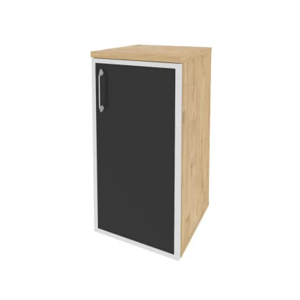 Шкаф низкий узкий правый ONIX O.SU-3.2R(R) black Тиквуд Светлый_0