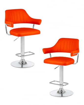 Стул барный ДОБРИН CХАРЛЙ (оранжевый) 2 шт / DOBRIN CHARLY_0