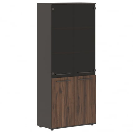 Шкаф комбинированный ЕДИС ЕХCС 85.2 Дуб Денвер темный Мокко Мокко / EDIS EHCS_0