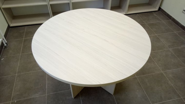 Стол для переговоров круглый Glassy 2.12 Туя_1