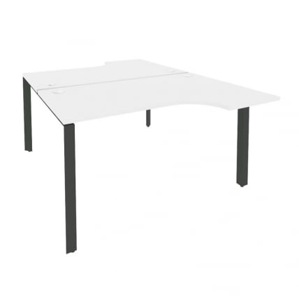 Рабочая станция на П-образном м/к ОНИКС О.МП-Д.СА-2 Белый Бриллиант/Антрацит / ONIX O.MP-D.SA-2_0