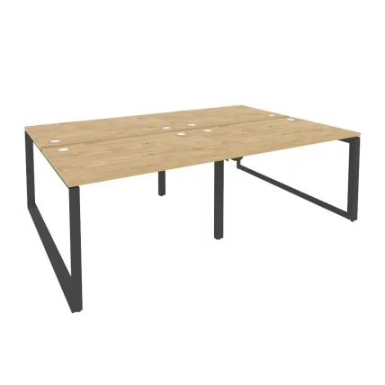 Рабочая станция на О-образном м/к ОНИКС О.МО-Д.РС-4.2.8 Тиквуд Светлый/Антрацит / ONIX O.MO-D.RS-4.2.8_0