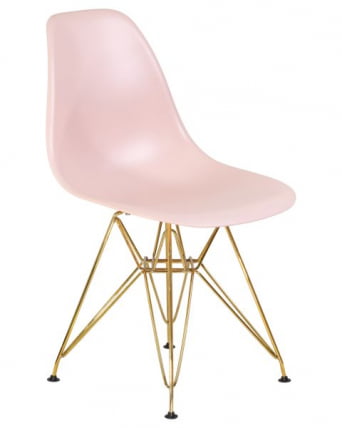 Стул обеденный ДОБРИН ДСР (ножки золотые, цвет светло-розовый (ПК-02)) 4 шт / DOBRIN DSR (PK-02))_2