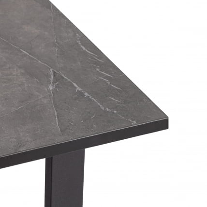 Стол COSTA ЛДСП/HPL/металл, 120 х 80 х 75 см, Мрамор черный/черный_3
