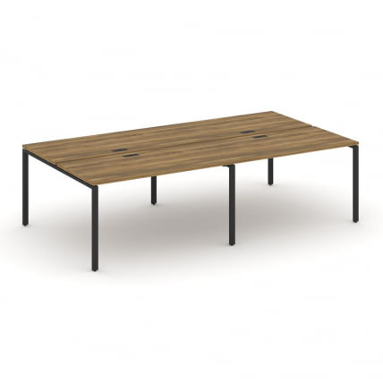 Рабочая станция двухсторонняя на 4 места CONCEPT CN.DRS-007 Сандал Янтарный Черный_0