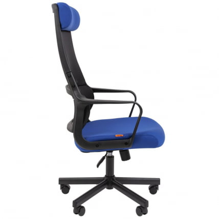 Кресло руководителя Chairman 590 ткань/сетка Синий_3