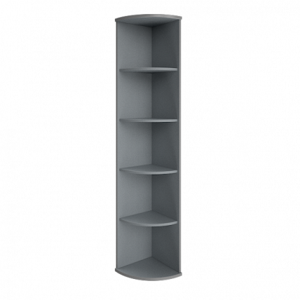 Стеллаж высокий угловой Riva А.УС-1 Клен/Металлик_0