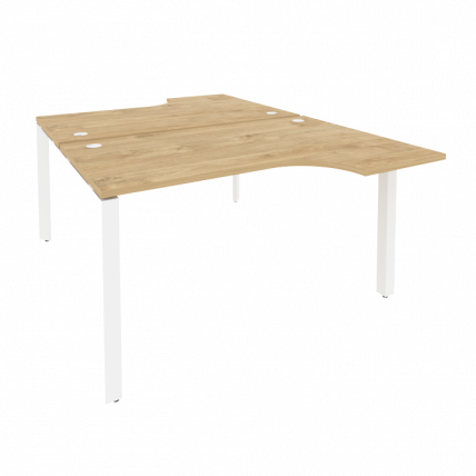 Рабочая станция на П-образном м/к ОНИКС О.МП-Д.СА-2 Тиквуд Светлый/Белый / ONIX O.MP-D.SA-2_0