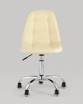 Компьютерное кресло Тейлор без подлокотников экокожа Бежевый_6