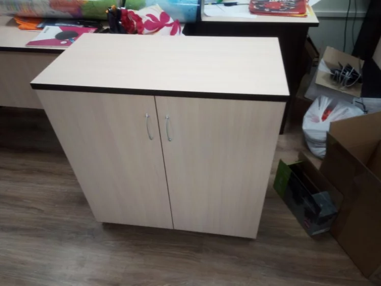 Шкаф для документов низкий Р.Ш-6 Венге/Дуб молочный_1