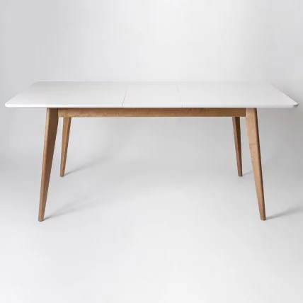 Стол обеденный Пегас Plus 120x75 Морилка Орех Эмаль белая_1