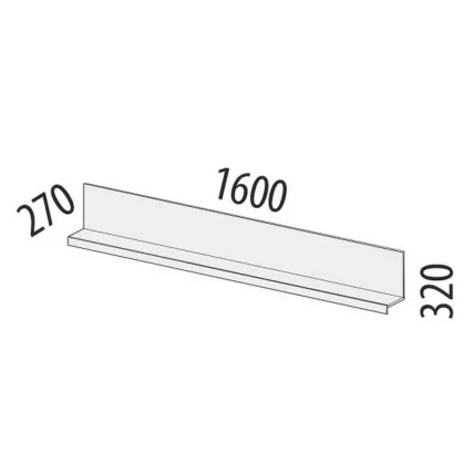 Полка навесная Тиффани 600.30_1