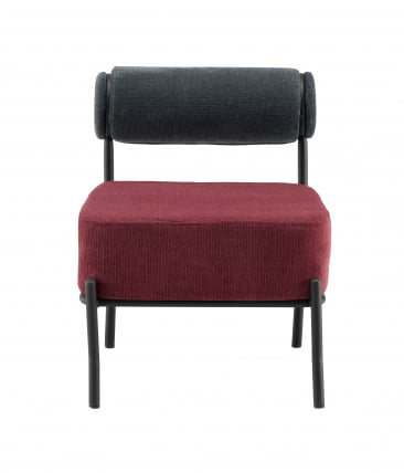 Кресло Ponpoun К темно-серый бордо_1