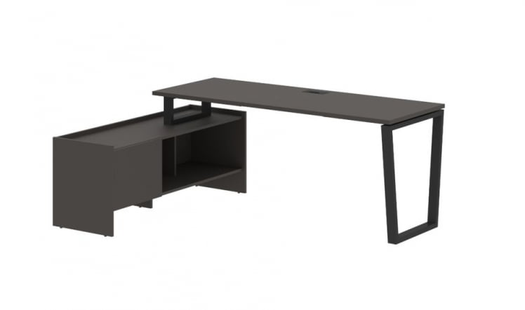 Стол с тумбой ЕДИС ЕВCТ 19614 Мокко Черный / EDIS EVCT_0