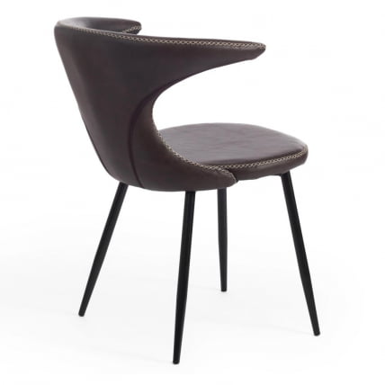 Стул FLAIR (mod. 9020) / 1 шт. в упаковке экокожа/металл, 60 х 56 х 78 см , коричневый 1/черный_5