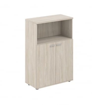 Шкаф двухдверный средний с нишей Sigma SG.846.OL.OL Дуб светлый_0