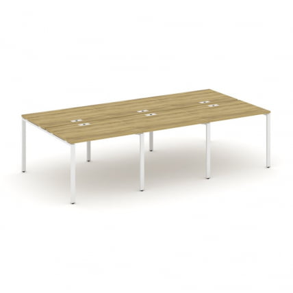 Рабочая станция двухсторонняя на 6 мест CONCEPT CN.DRS-009 Дуб Винченцо Белый_0