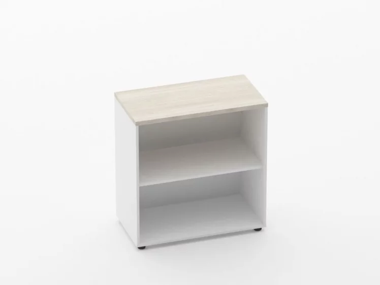 Шкаф 1 широкий открытый Deka 10.08.101 Дуб Сантана светлый/Белый_0