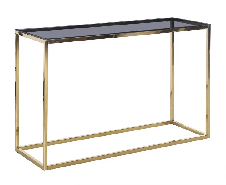 Консоль ТАУН 115x30 Золото (стекло smoke)_0