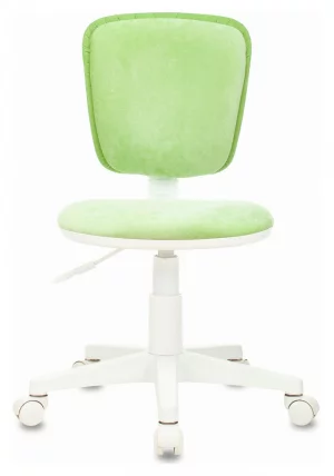 Кресло детское Бюрократ CH-W204NX (пластик белый) Зеленый Velvet 81_2