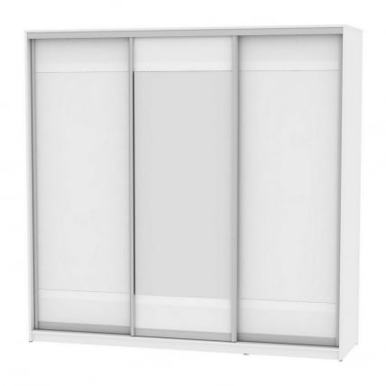 Шкаф-купе B-230х235х60-1(Белый-D9D10D9)_0