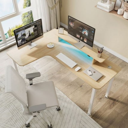 Стол письменный (для компьютера) угловой EUREKA EUREKA L60L-MW, Maple_10