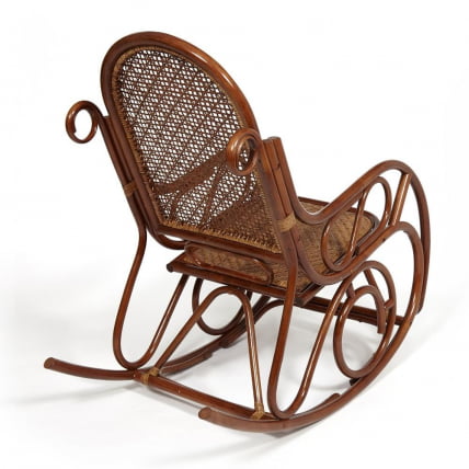 Кресло-качалка МИЛАНО (разборная) / без подушки / ротанг топ куалитй, 58кс136кс103 см, Пекан (орех) / MILANO top quality, 58x136x103 Pecan_1