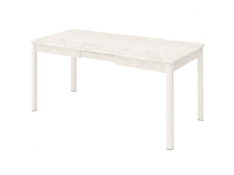 Обеденный стол Орфей 45 Бетон Крем-Белый Шпон_2
