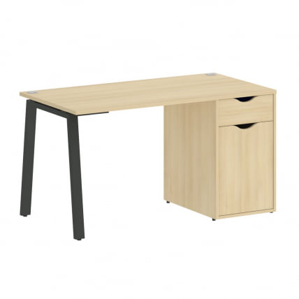 Стол письменный HOME OFFICE VR.SP-3-138.1.A Акация Лорка/Антрацит металл_0