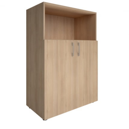 Шкаф книжный средний полуоткрытый без топа YALTA LT-ST 2.1R Снежная Патина_0