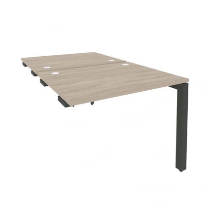 Стол-приставка двойной на П-образном м/к к опорным элем. ONIX O.MP-D.SPR-1.8 Дуб Аттик/Антрацит_0