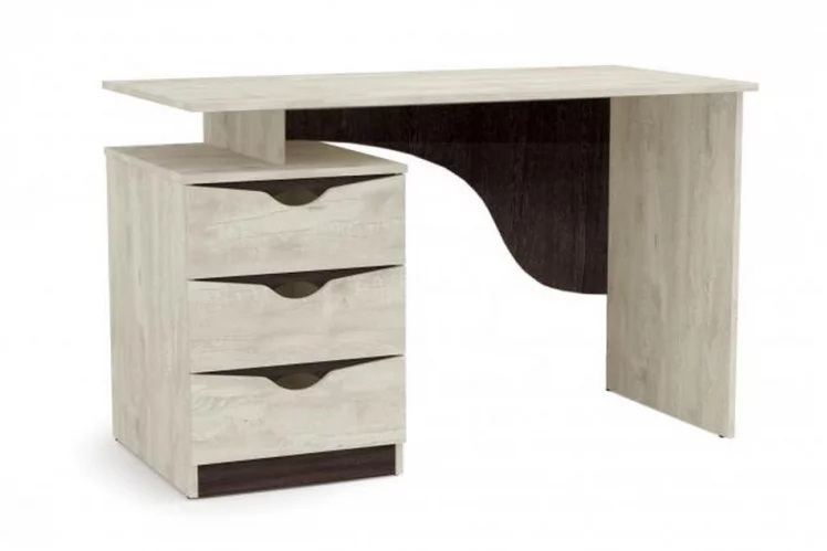 Стол письменный Лючия 33.23 Бетон пайн белый Венге_0