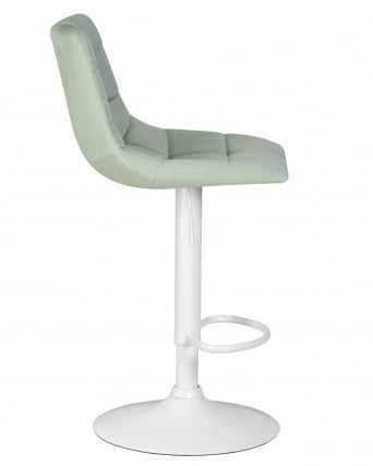 Стул барный ДОБРИН ТАИЛОР ВХИТЕ (пудрово-мятный велюр (МДЖ9-87)) 2 шт / DOBRIN TAILOR WHITE (MJ9-87))_3
