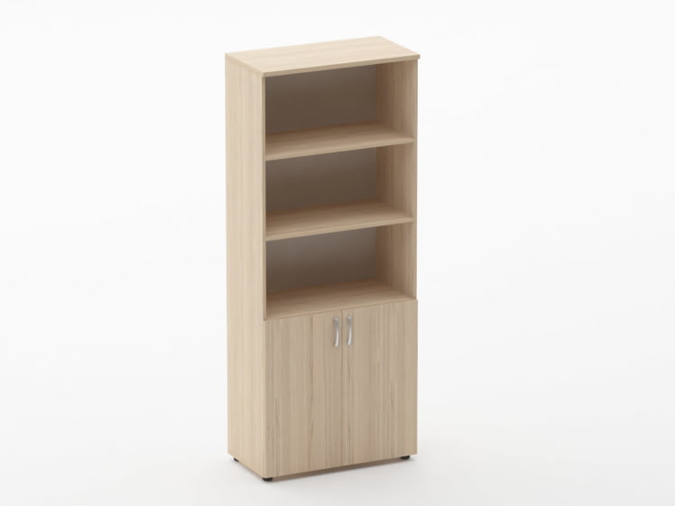 Шкаф высокий полуоткрытый Glassy 6.19.121 Орех_0