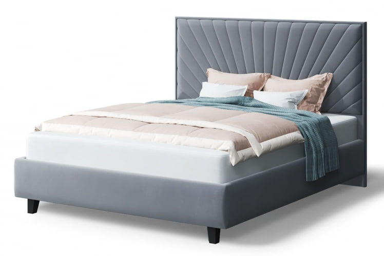 Кровать Леона, 2000x1400 мм, серый_0