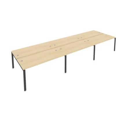 Рабочая станция на 6 раб.места Metal System Б.СМ-6.4 Акация/Антрацит_0