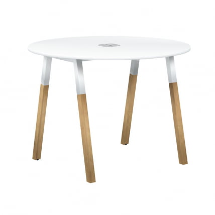 Конференц-стол Forta FRST 1020 Белый премиум Дуб Гамильтон_0