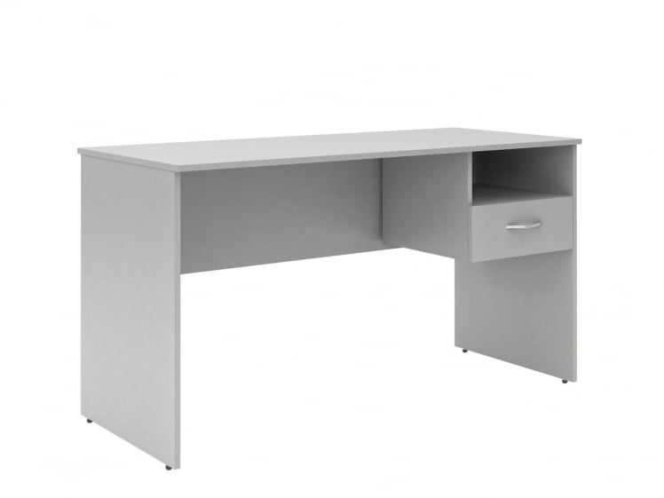 Стол письменный (S-1400) с правой подвесной тумбой Серый_0