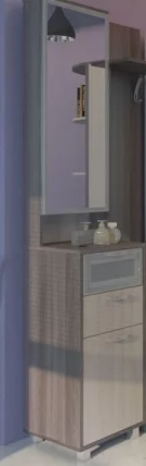 Тумба с зеркалом WEST Модуль 3 Ясень шимо св/ясень шимо темн_1