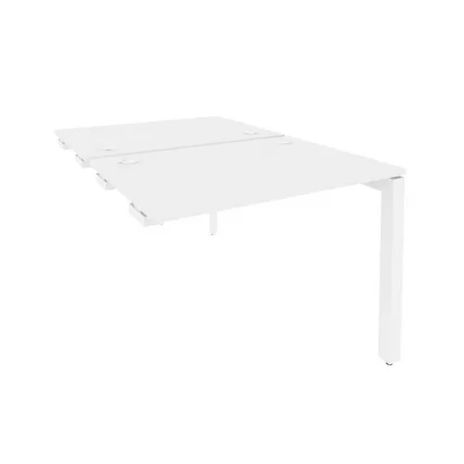 Стол-приставка двойной на П-образном м/к к опорным элем. ОНИКС О.МП-Д.СПР-1.7 Белый Бриллиант / ONIX O.MP-D.SPR-1.7_0