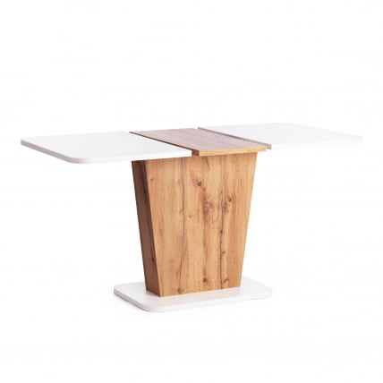 Стол обеденный GENT ЛДСП, 110-145x68,6x75,5 см, Дуб вотан/Белый_4