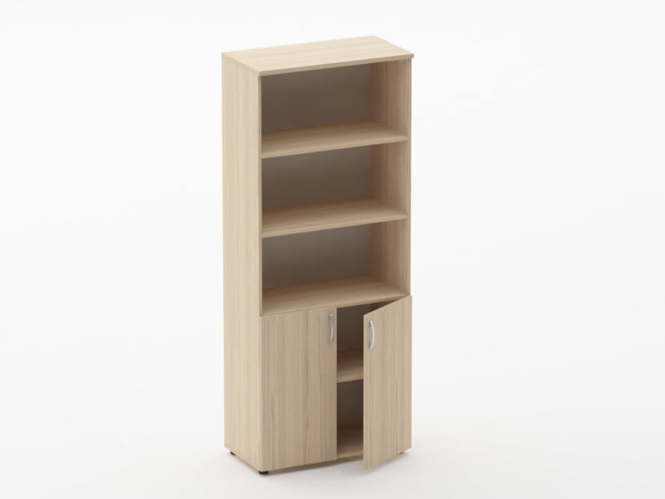 Шкаф высокий полуоткрытый Glassy 6.19.121 Орех_1