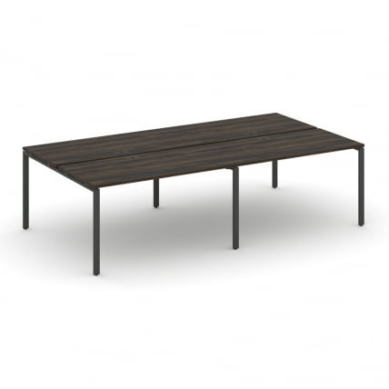 Рабочая станция двухсторонняя на 4 места CONCEPT CN.DRS-008 Дуб Мали Антрацит_0